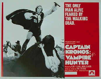 British theatrical poster for Captain Kronos Vampire Hunter (1974)