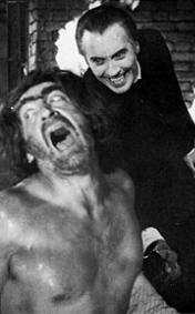 Christopher Lee as Dracula, punishing Patrick Troughton's Klove in Hammer's Scars of Dracula