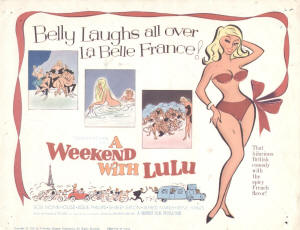 Poster for A Weekend With Lulu - now known not to be a lost Hammer film after all!