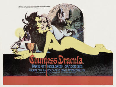 Reproduction quad of Countess Dracula - previewing at Memorabilia, July 2007